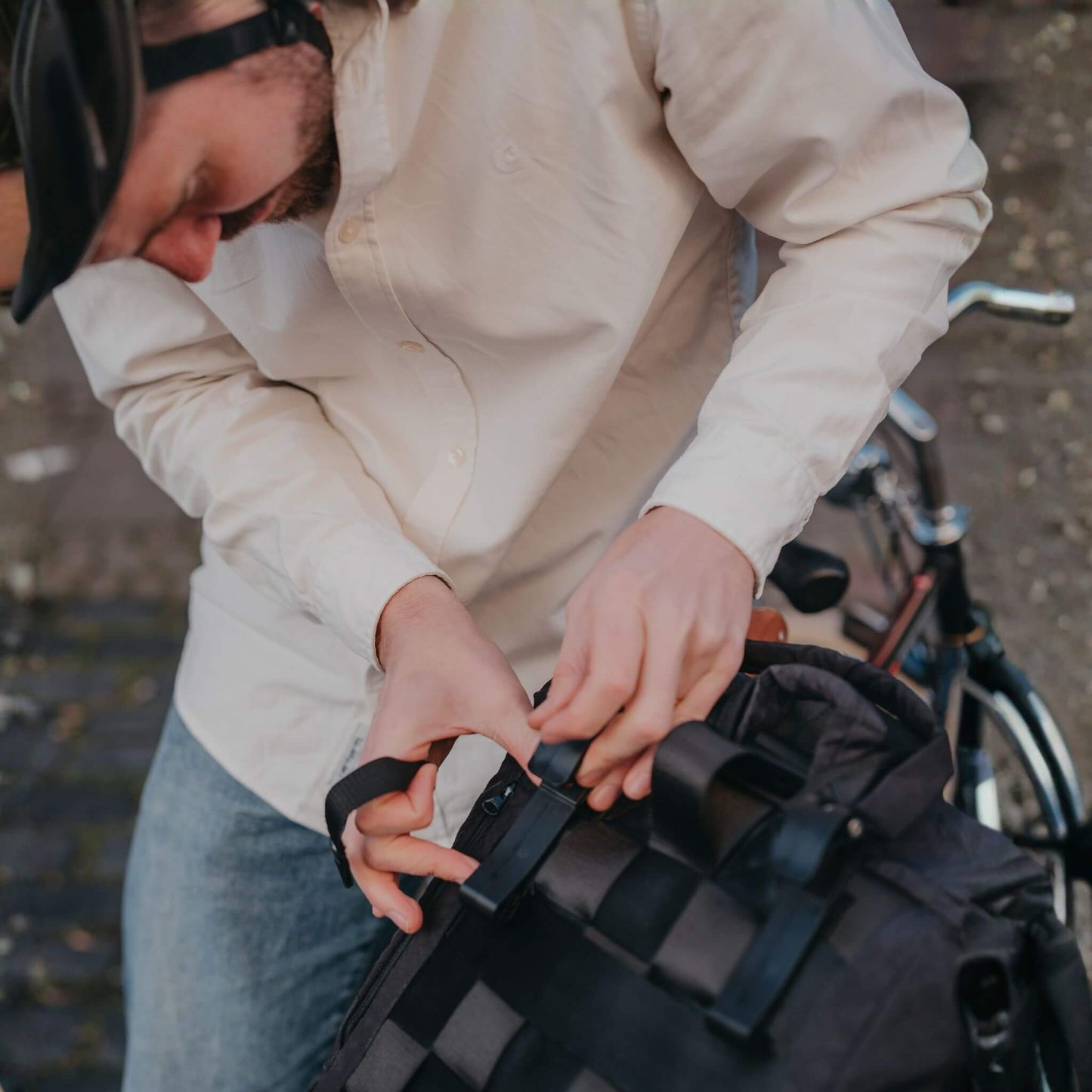 Rolltop BIQ + Fahrradhaken