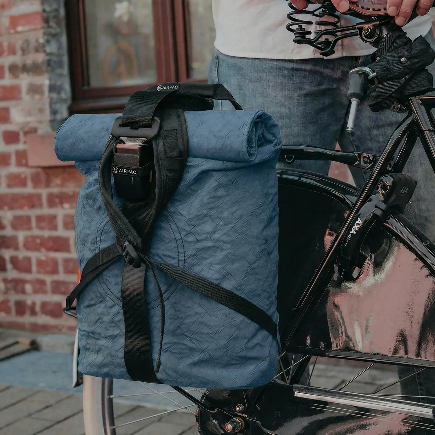 Rolltop BIQ + Fahrradhaken