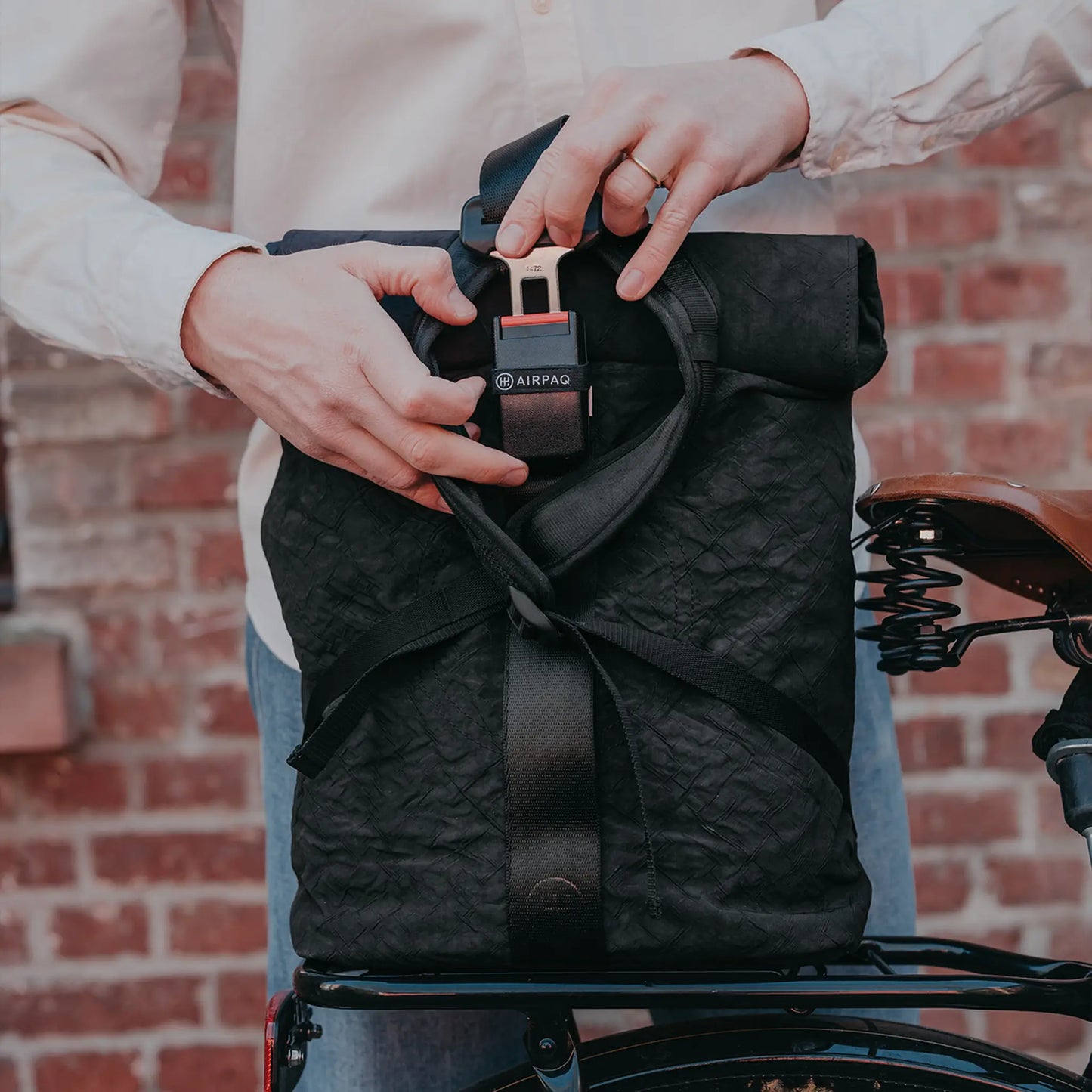 Rolltop BIQ + Fahrradhaken